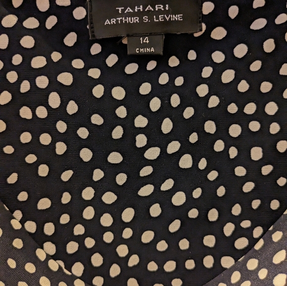 Tahari polka dot dress. - Picture 3 of 8